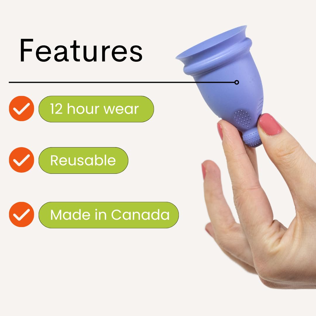 Bfree Menstrual Cup - Reusable Period Cup Leak-Free Eco-Friendly Tampon/Pad Alternative Bfree Cup