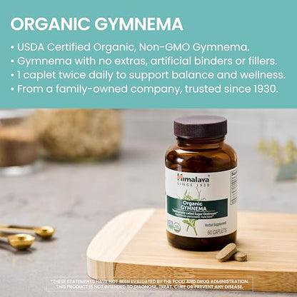 Himalaya Organic Gymnema Herbal Supplement for Weight Management, USDA Certified