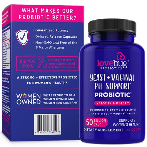 Lovebug Yeast + Vaginal pH Support | Clinically Studied Ingredients for Yeast & UTIs