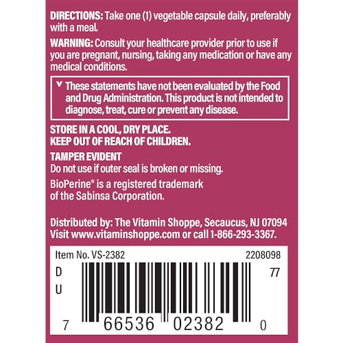 The Vitamin Shoppe DIM with BioPerine - Supports Hormone Balance & Estrogen Metabolism - 200 MG The Vitamin Shoppe