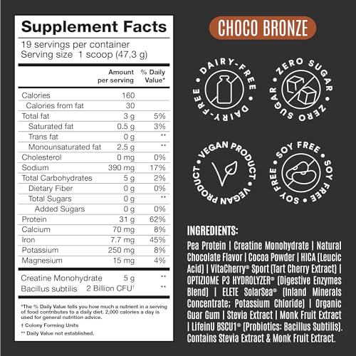 Birdman Falcon Performance Vegan Protein Powder, 31g Protein, 5g Creatine, 5g BCAA BIRDMAN