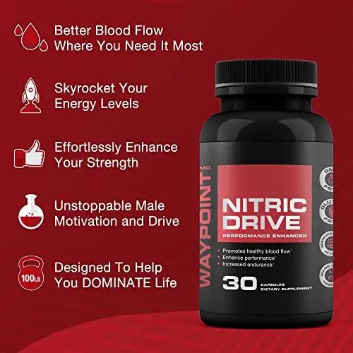 Advanced Nitric Oxide Supplement for Men- 342% Nitric Oxide Booster *– Includes L Arginine & L Citrulline- Muscle Recovery & Blood Flow Supplement for Men- Nitric Oxide