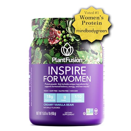 PlantFusion Inspire Plant Protein Powder for Women - Low Carb Protein Powder for Lean PlantFusion