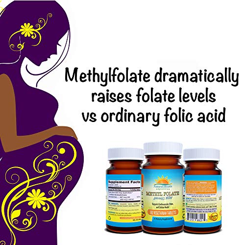 Active Folate Quatrefolic Acid 5-MTHF Methylfolate Smart Choice for Prenatal Heart & Brain Natural Health Goodies