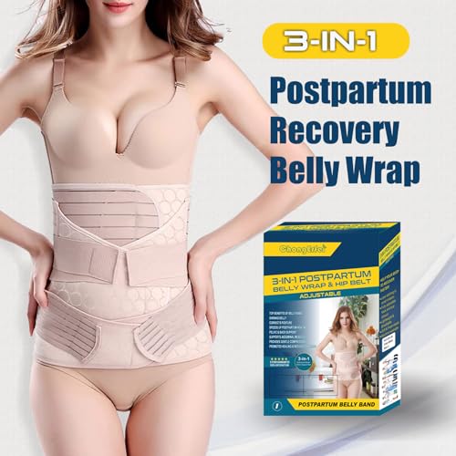 ChongErfei 3 in 1 Postpartum Support - Recovery Belly/waist/pelvis Belt Shapewear Slimming