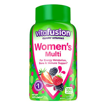 Vitafusion Womens Multivitamin Gummies, Berry Flavored Daily Vitamins for Women With Vitamins