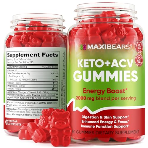 Keto Gummies - Delicious Low-Carb Snack to Boost Ketosis, Metabolism & Energy 