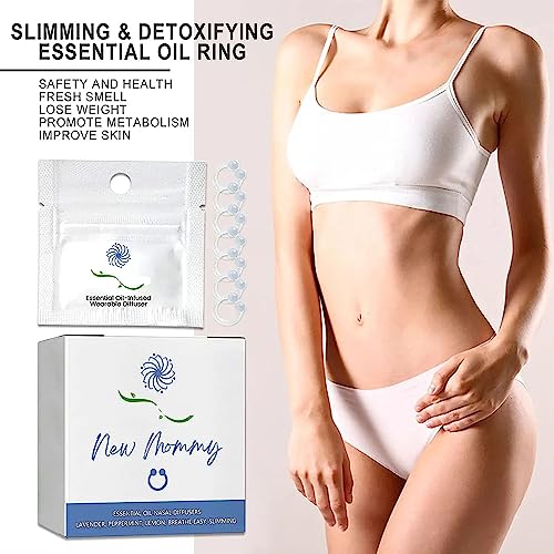 14Pcs Superslim S_limming & Detoxifying Essential Oil Ring, Firming Essential Oil Ring