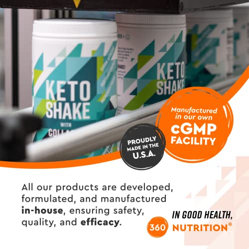 360 Nutrition Instant Keto Coffee with MCT Oil, Coconut Oil, Sweetened, Gluten Free 360 Nutrition