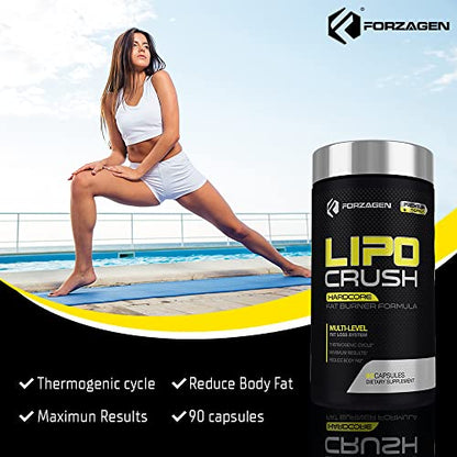 Forzagen Lipocrush Thermogenic Fat Burner for Men and Women, 90 Belly Fat Burner