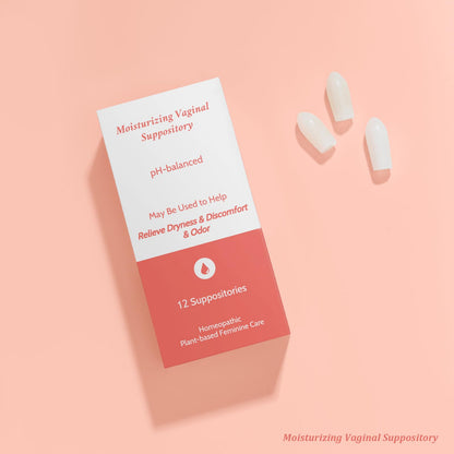 Vaginal Moisturizing Suppositories for Lasting Hydration & Comfort | Balances pH, Soothes Dryness