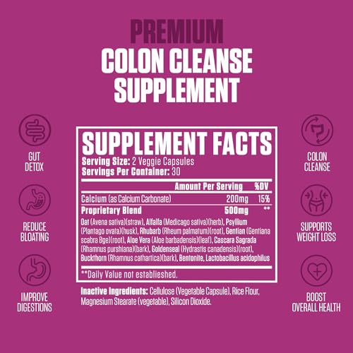 Colon Revive Extra Strength | #1 Rated Colon Cleanse & Detox Supplement | Digestive Support EPN Supplements