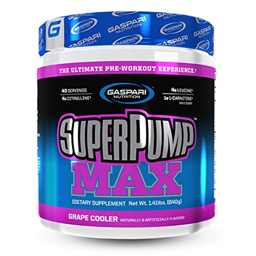 Gaspari Nutrition SuperPump MAX, The Ultimate Pre Workout Powder, Sustained Energy