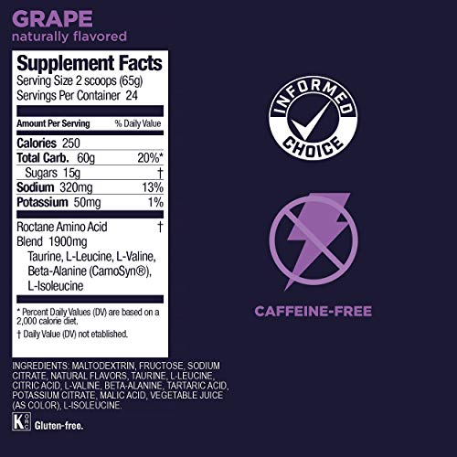 GU Energy Roctane Ultra Endurance Energy Drink Mix, 3.44-Pound Jar, Grap