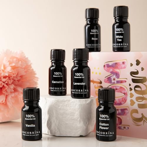 COCORRÍNA Essential Oil Gift Set - 6 Pack / 10ml Pure Essential Oils for Diffusers COCORRÍNA