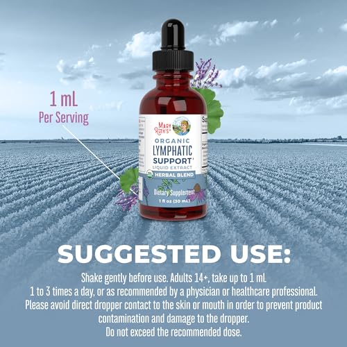 Lymphatic Support Drops | USDA Organic Lymphatic Cleanse Immune Support Supplement