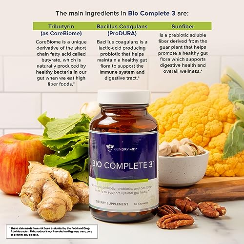 Gundry MD® Bio Complete 3 - Prebiotic, Probiotic, Postbiotic to Support Optimal Gut Health