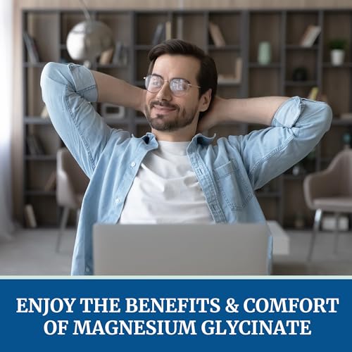 Magnesium Glycinate 500mg | Chelated Bisglycinate Complex for Muscle Relaxation Nobi Nutrition