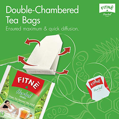 FITNE Green Tea Herbal Honey Lemon With Garcinia Senna Infusion Gentle Detox Cleanse