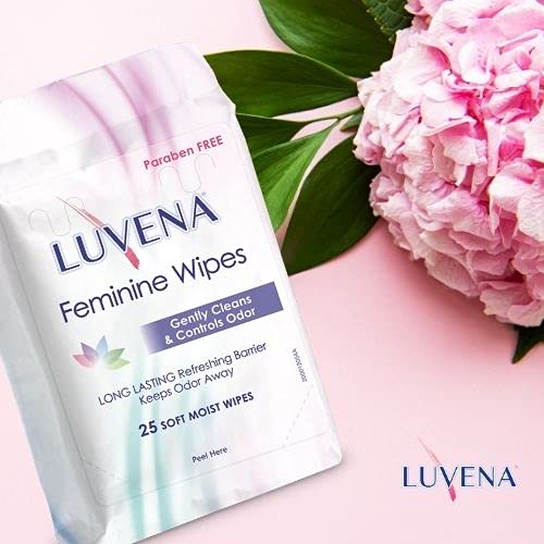 Luvena Feminine Wipes - Soft Wet Wipes for Women - Refresh & Resist Odor - Gynecologist Tested LUVENA
