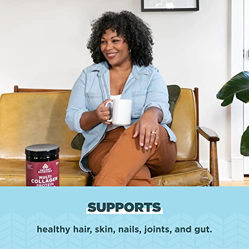 Collagen Powder Protein by Ancient Nutrition, Multi Collagen Vanilla Protein Powder Ancient Nutrition