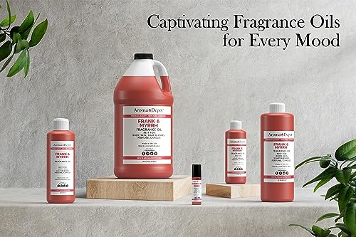 Frankincense & Myrrh 4 oz. Fragrance Oil I Perfume I Skin Oil I Scented Oil. DIY Projects Such as Candles Aroma Depot