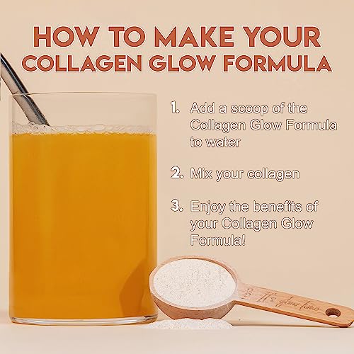 LEAN with Lilly Collagen Glow Formula Supplement for Women - Pineapple & Coconut Flavour. Hydrolyzed Type 1 Marine Collagen