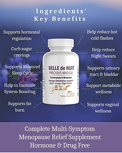 Exir Perimenopuase and Menopause Support Supplement for Women Relief, 60 Capsules EXIR