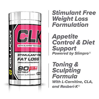 Cellucor CLK Non-Stimulant Fat Burner for Weight Loss with CLA, Conjugated Linoleic Acid