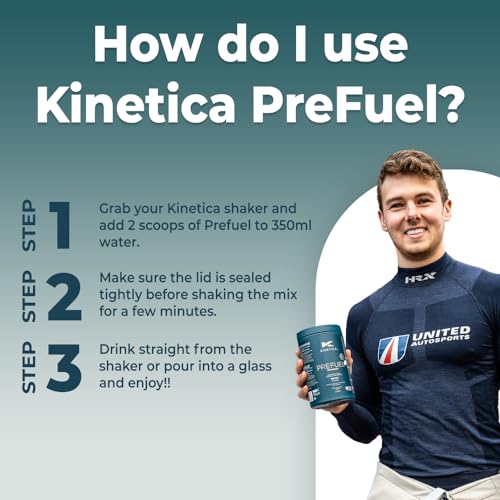 Kinetica PreFuel, Pre Workout, 5.9g Amino Acids & 2.3g BCAA's per Serving, 30 Servings