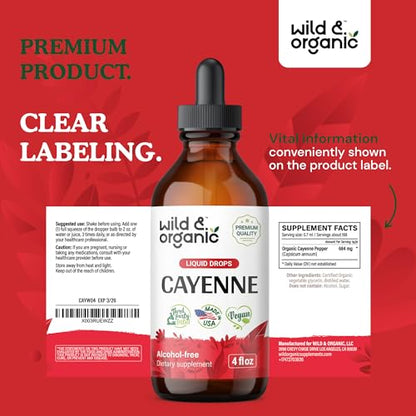 Cayenne Pepper Supplements - Organic Cayenne Pepper Tincture - Cayenne Pepper Liquid
