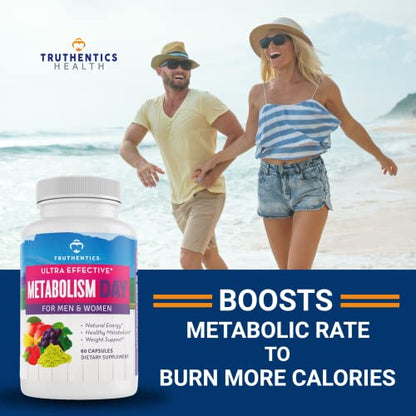 TRUTHENTICS Metabolism Booster for Women & Men - Natural Appetite Suppressant