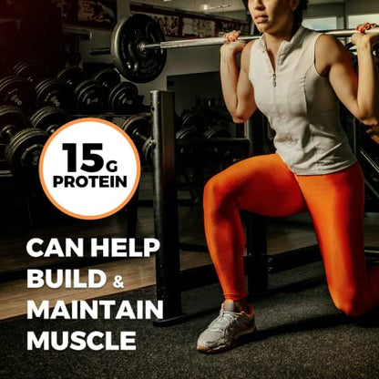 Growing Naturals | Vanilla Raw Pea Powder 15g Plant Protein | 2.8G BCAA, Low-Carb