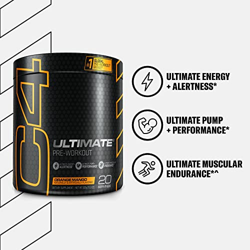 Cellucor C4 Ultimate Pre Workout Powder Orange Mango - Sugar Free Preworkout Cellucor