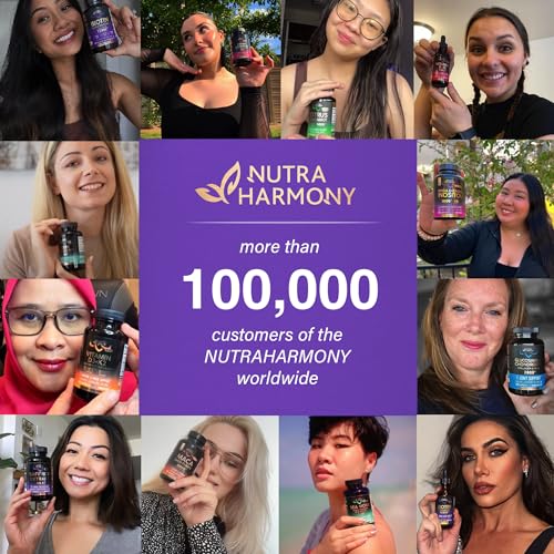 Liquid Biotin & Collagen - Vitamins for Hair Growth Support for Women & Men NUTRAHARMONY