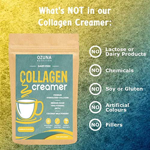 Collagen Coffee Creamer | Keto & Paleo | Premium Hydrolysed Collagen Peptides & Coconut MCT OZUNA NUTRITION