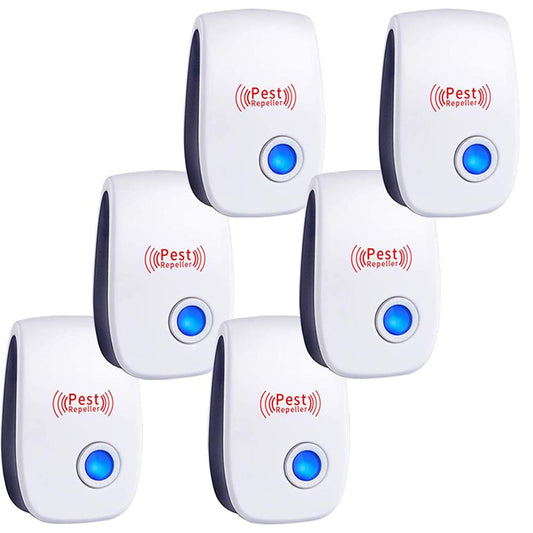 Ultrasonic Pest Repeller 6 Packs Electronic Plug in Indoor Sonic Repellent