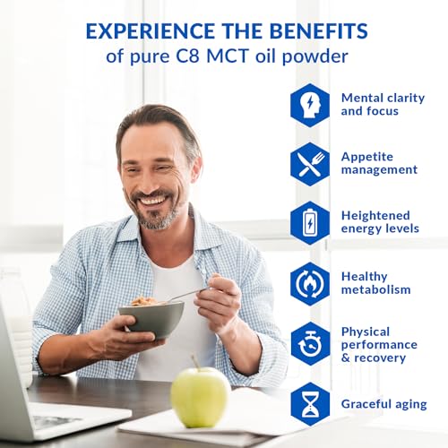 BioTrust Keto Elevate – Pure C8 MCT Oil Powder – Ketogenic Diet Supplement BioTrust