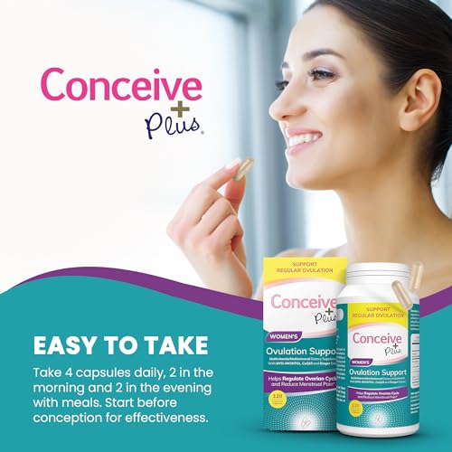 CONCEIVE PLUS Womens Ovulation Support - PCOS Supplement for Fertility CONCEIVE PLUS