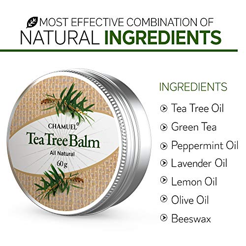 TEA TREE OIL BALM -100% All Natural | Great Cream for Soothing Irritations like Eczema