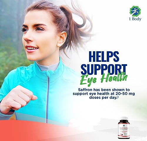 1 Body Saffron Extract 8825 – Antioxidant & Mood Support Saffron Supplement