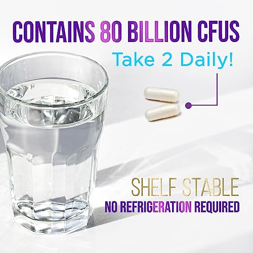 Probiotics for Digestive Health - 80 Billion CFU Guaranteed with Strains for Women's Nature's Nutrition