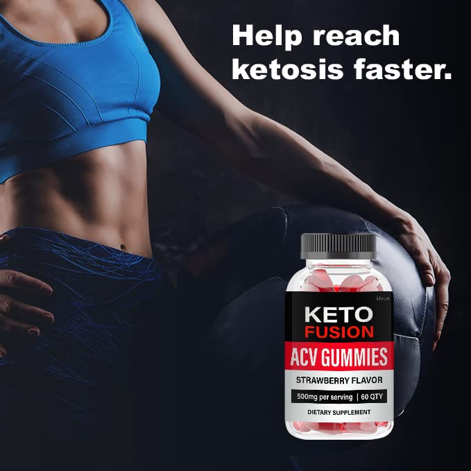 kivus Keto Fusion Gummies - Keto Fusion ACV Gummies (Single, 60 Gummies)