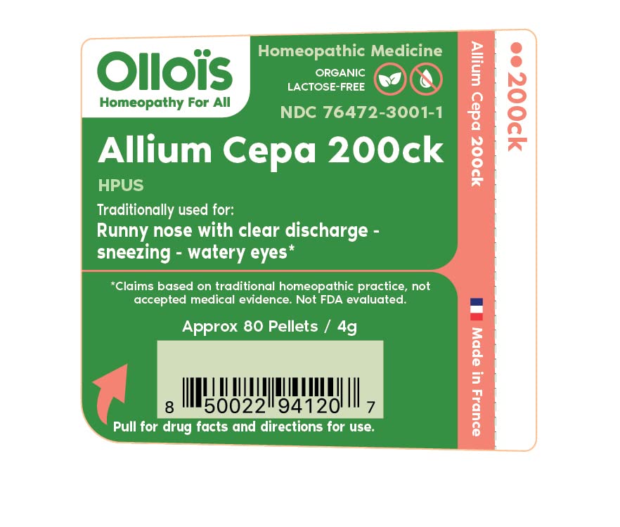 OLLOIS Allium Cepa 200ck Organic & Lactose-Free Homeopathic Medicine, 80 Pellets (Pack of 1) OLLOÏS