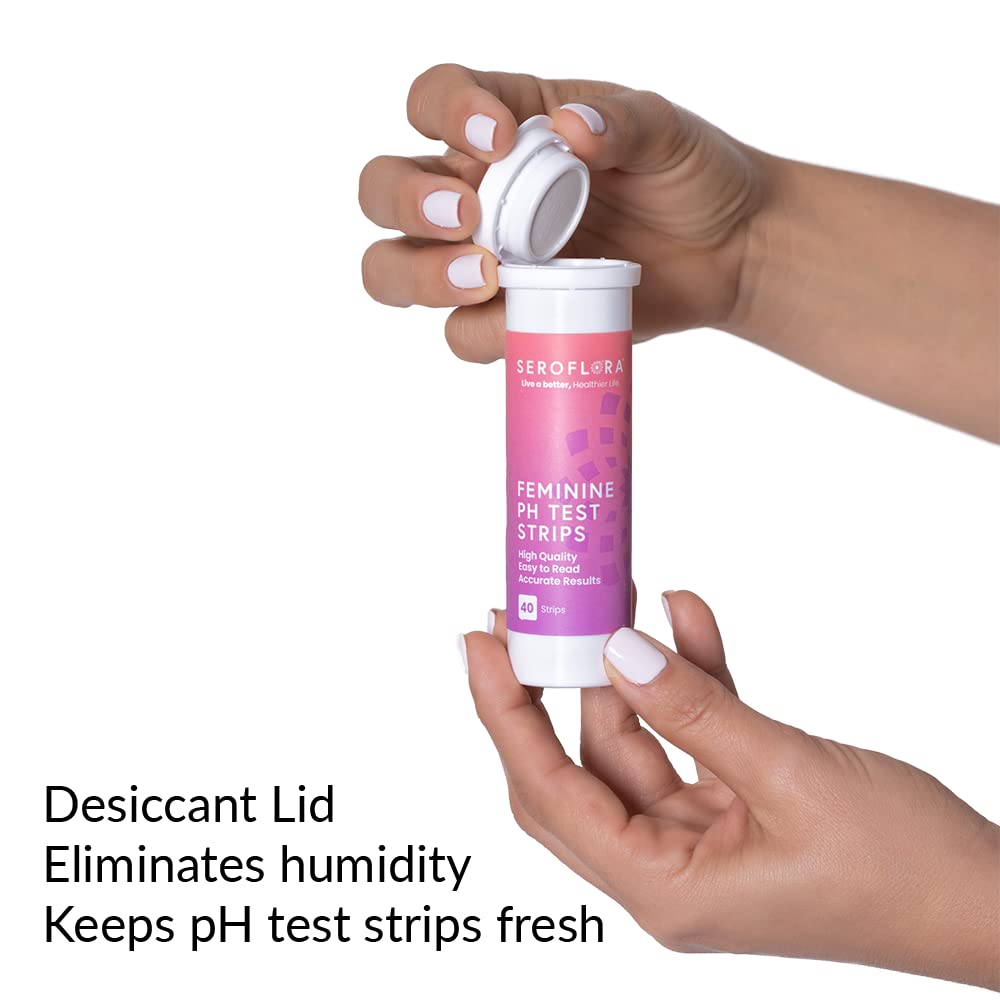 Seroflora Vaginal pH Test Strips for Women - Monitor Vaginal Health & Yeast Infection - Easy Seroflora