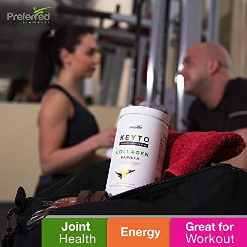 Keto Collagen Protein Powder with MCT Oil – Keto and Paleo Friendly Grass Fed