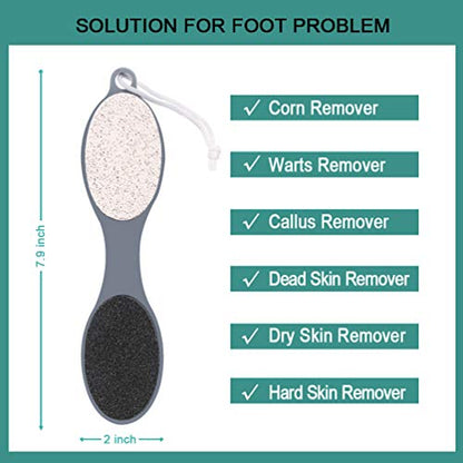 CAREHOOD Foot File Callus Remover - Multi Purpose 4 in 1 Feet Pedicure