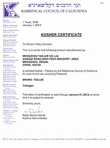 Bee-natural Kosher Pure Marine Hydrolyzed Collagen 1000mg 180 Capsules Bee-natural