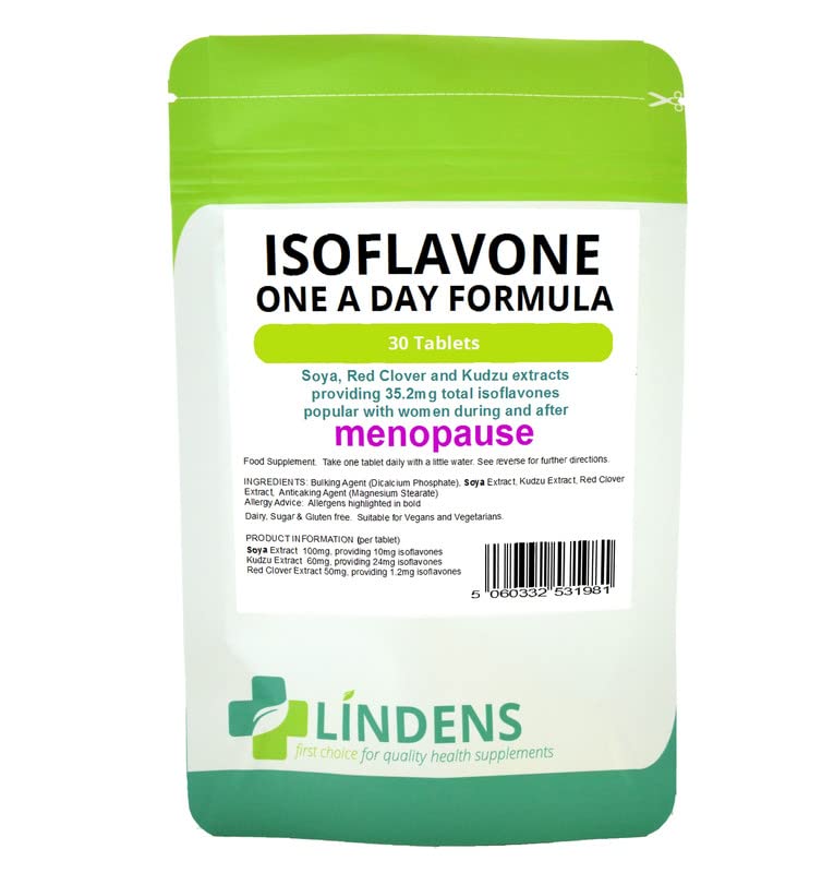 Lindens SOYA Isoflavone Red Clover 3-Pack 90 Tablets Isoflavones Kudzu Extract Natural Lindens